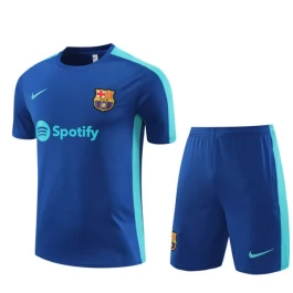 Kinder FC Barcelona Trainingsshirt Anzüge 2023-24 - Shorts Marineblau