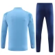 Kinder Manchester City Trainingsanzüge 2023-24 - 1-4 Zip Blau