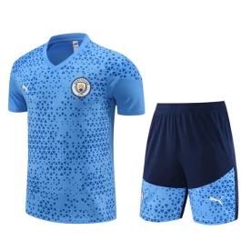 Kinder Manchester City Trainingsshirt Anzüge 2023-24 - Shorts Blau Kinder Manchester City Trainingsshirt Anzüge 2023-24 - Shorts Blau