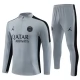 Kinder Paris Saint Germain PSG Trainingsanzüge 2023-24 - 1-4 Zip Grau