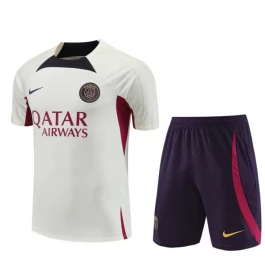 Kinder Paris Saint Germain PSG Trainingsshirt Anzüge 2023-24 - Shorts Weiß Lila