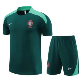 Kinder Portugal Trainingsshirt Anzüge 2024-25 - Shorts Grün
