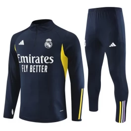 Kinder Real Madrid Trainingsanzüge 2023-24 - 1-4 Zip Navy