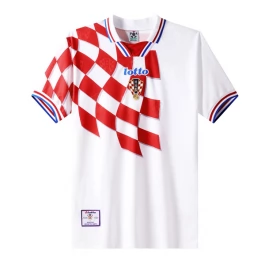 Kroatien Heimtrikot Retro 1998 Günstige Fußballtrikots