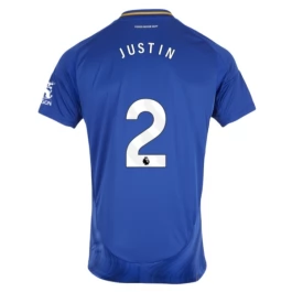 Leicester City Justin 2 Heimtrikot 2024-2025 Günstige Fußballtrikots