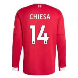 Liverpool Chiesa 14 Heimtrikot 2025-2026 L/S Günstige Fußballtrikots