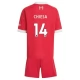 Liverpool Chiesa 14 Heimtrikot Kinder 2025-2026 Günstige Fußballtrikots