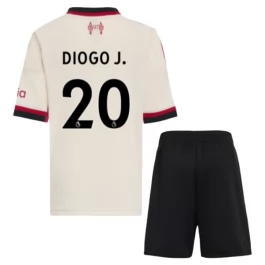 Liverpool Diogo J. 20 Auswärtstrikot Kinder 2025-2026 Günstige Fußballtrikots