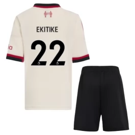 Liverpool Ekitike 22 Auswärtstrikot Kinder 2025-2026 Günstige Fußballtrikots