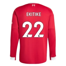 Liverpool Ekitike 22 Heimtrikot 2025-2026 L/S Günstige Fußballtrikots