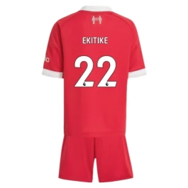 Liverpool Ekitike 22 Heimtrikot Kinder 2025-2026 Günstige Fußballtrikots