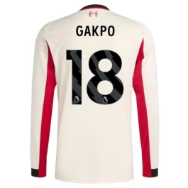 Liverpool Gakpo 18 Auswärtstrikot 2025-2026 L/S Günstige Fußballtrikots