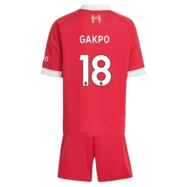 Liverpool Gakpo 18 Heimtrikot Kinder 2025-2026 Günstige Fußballtrikots