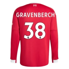 Liverpool Gravenberch 38 Heimtrikot 2025-2026 L/S Günstige Fußballtrikots