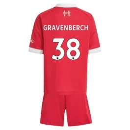 Liverpool Gravenberch 38 Heimtrikot Kinder 2025-2026 Günstige Fußballtrikots