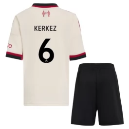 Liverpool Kerkez 6 Auswärtstrikot Kinder 2025-2026 Günstige Fußballtrikots