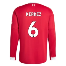 Liverpool Kerkez 6 Heimtrikot 2025-2026 L/S Günstige Fußballtrikots
