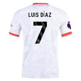 Liverpool Luis Díaz 7 Ausweichtrikot 2024-2025 Günstige Fußballtrikots