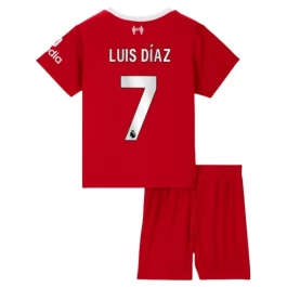 Liverpool Luis Díaz 7 Heimtrikot Kinder 2023-2024 Günstige Fußballtrikots
