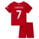 Liverpool Luis Díaz 7 Heimtrikot Kinder 2023-2024 Günstige Fußballtrikots