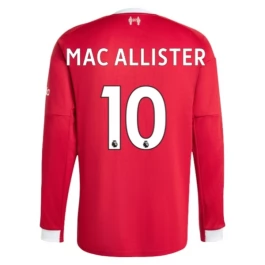 Liverpool Mac Allister 10 Heimtrikot 2025-2026 L/S Günstige Fußballtrikots