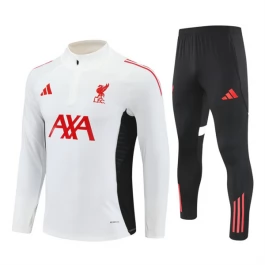 Liverpool Trainingsanzug Kinder 2025-26 - 1-4 Zip Weiß