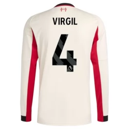 Liverpool Virgil 4 Auswärtstrikot 2025-2026 L/S Günstige Fußballtrikots