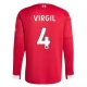 Liverpool Virgil 4 Heimtrikot 2025-2026 L/S Günstige Fußballtrikots
