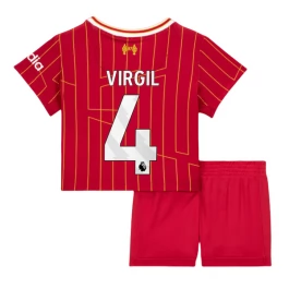 Liverpool Virgil 4 Heimtrikot Kinder 2024-2025 Günstige Fußballtrikots