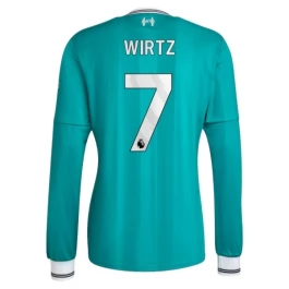 Liverpool Wirtz 7 Ausweichtrikot 2025-2026 L/S Günstige Fußballtrikots