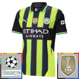Manchester City Auswärtstrikot Champions League With Patch 2024-2025 Günstige Fußballtrikots Manchester City Auswärtstrikot Champions League With Patch 2024-2025 Günstige Fußballtrikots
