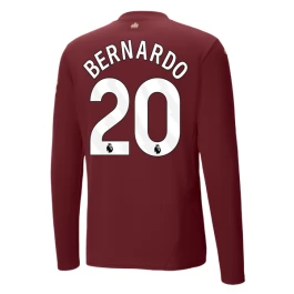 Manchester City Bernardo 20 Ausweichtrikot 2024-2025 L/S Günstige Fußballtrikots