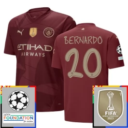 Manchester City Bernardo 20 Ausweichtrikot Champions League With Patch 2024-2025 Günstige Fußballtrikots Manchester City Bernardo 20 Ausweichtrikot Champions League With Patch 2024-2025 Günstige Fußballtrikots