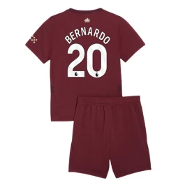 Manchester City Bernardo 20 Ausweichtrikot Kinder 2024-2025 Günstige Fußballtrikots