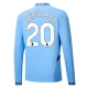 Manchester City Bernardo 20 Heimtrikot 2024-2025 L/S Günstige Fußballtrikots