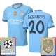 Manchester City Bernardo 20 Heimtrikot Champions League With Patch 2024-2025 Günstige Fußballtrikots