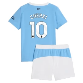 Manchester City Cherki 10 Heimtrikot Kinder 2025-2026 Günstige Fußballtrikots