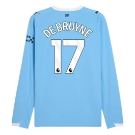 Manchester City De Bruyne 17 Heimtrikot 2025-2026 L/S Günstige Fußballtrikots