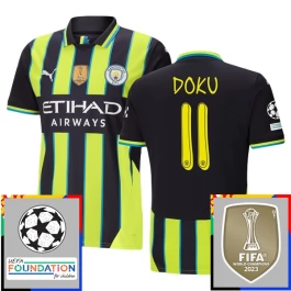 Manchester City Doku 11 Auswärtstrikot Champions League With Patch 2024-2025 Günstige Fußballtrikots Manchester City Doku 11 Auswärtstrikot Champions League With Patch 2024-2025 Günstige Fußballtrikots