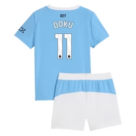 Manchester City Doku 11 Heimtrikot Kinder 2025-2026 Günstige Fußballtrikots