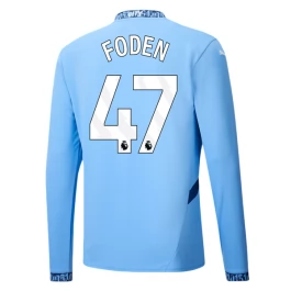 Manchester City Foden 47 Heimtrikot 2024-2025 L/S Günstige Fußballtrikots