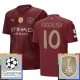 Manchester City Grealish 10 Ausweichtrikot Champions League With Patch 2024-2025 Günstige Fußballtrikots