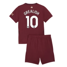 Manchester City Grealish 10 Ausweichtrikot Kinder 2024-2025 Günstige Fußballtrikots