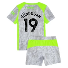 Manchester City Gündoğan 19 Ausweichtrikot Kinder 2025-2026 Günstige Fußballtrikots