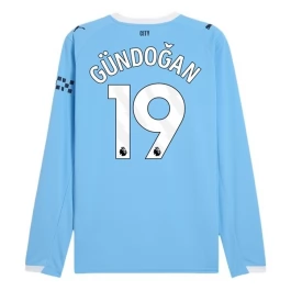 Manchester City Gündoğan 19 Heimtrikot 2025-2026 L/S Günstige Fußballtrikots