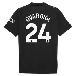 Manchester City Gvardiol 24 Auswärtstrikot 2025-2026 Günstige Fußballtrikots