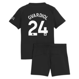 Manchester City Gvardiol 24 Auswärtstrikot Kinder 2025-2026 Günstige Fußballtrikots