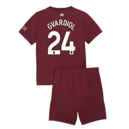 Manchester City Gvardiol 24 Ausweichtrikot Kinder 2024-2025 Günstige Fußballtrikots