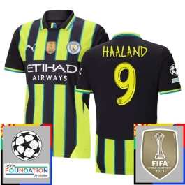 Manchester City Haaland 9 Auswärtstrikot Champions League With Patch 2024-2025 Günstige Fußballtrikots Manchester City Haaland 9 Auswärtstrikot Champions League With Patch 2024-2025 Günstige Fußballtrikots