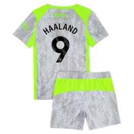 Manchester City Haaland 9 Ausweichtrikot Kinder 2025-2026 Günstige Fußballtrikots